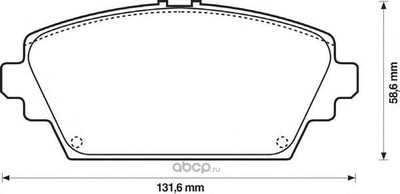 Комплект тормозных колодок, дисковый тормоз (BENDIX) 572428B Комплект тормозных колодок, дисковый тормоз (BENDIX) 572428B
