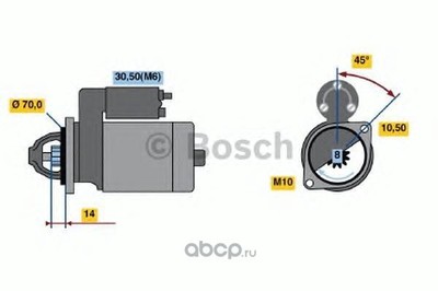 Стартер (Bosch) 0986018621 Стартер (Bosch) 0986018621