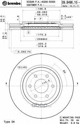   (Brembo) 09B49610