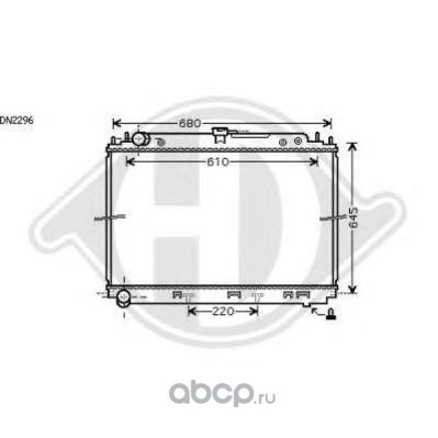 Радиатор, охлаждение двигателя (DIEDERICHS) 8608301 Радиатор, охлаждение двигателя (DIEDERICHS) 8608301 (фото)