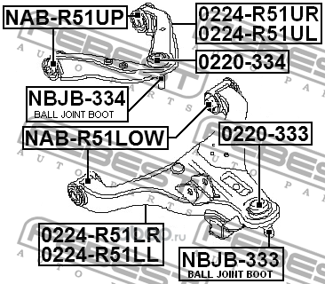     (Febest) 0224R51LL ()