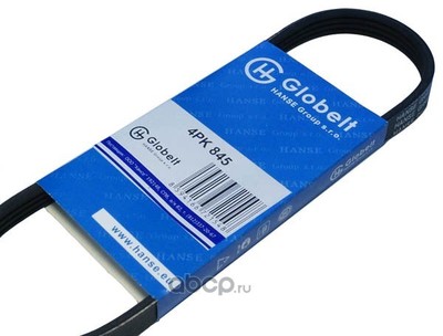 Ремень приводной, поликлиновой (Globelt) 4PK845 Ремень приводной, поликлиновой (Globelt) 4PK845