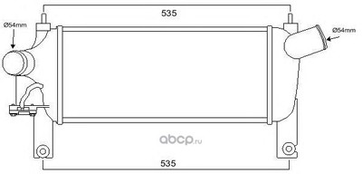 Интеркулер (J. DEUS) 819M61 Интеркулер (J. DEUS) 819M61