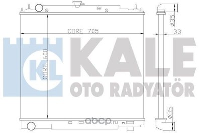 Радиатор, охлаждение двигателя (KALE OTO RADYATOR) 342315 Радиатор, охлаждение двигателя (KALE OTO RADYATOR) 342315