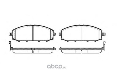 Комплект тормозных колодок, дисковый тормоз (Remsa) 071104 Комплект тормозных колодок, дисковый тормоз (Remsa) 071104