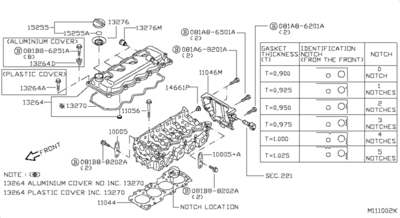     (NISSAN) 11044VK501