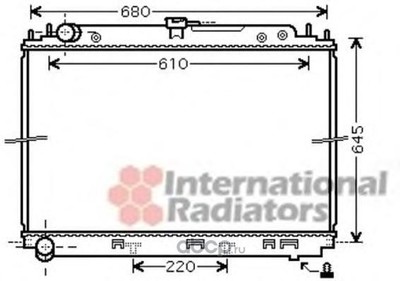 Радиатор, охлаждение двигателя (VAN WEZEL) 13002296 Радиатор, охлаждение двигателя (VAN WEZEL) 13002296