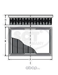 Воздушный фильтр (SCT) SB2124 Воздушный фильтр (SCT) SB2124 (фото)