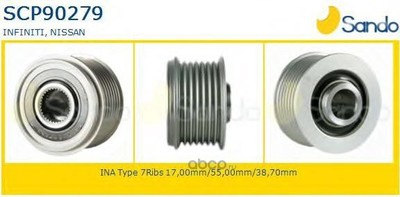 Ременный шкив (Sando) SCP90279 Ременный шкив (Sando) SCP90279
