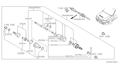  (NISSAN) 392522F000