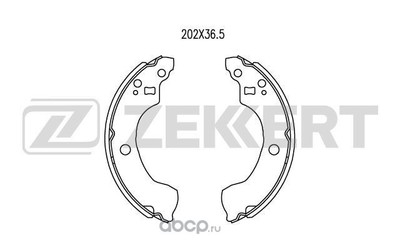 Колодки тормозные барабанные задние (Zekkert) BK4030 Колодки тормозные барабанные задние (Zekkert) BK4030