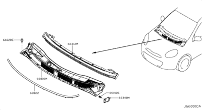 Клипса-крепеж пластиковый (NISSAN) 668202DV0A Клипса-крепеж пластиковый (NISSAN) 668202DV0A