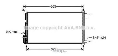 Радиатор кондиционера (Ava) DN5251 Радиатор кондиционера (Ava) DN5251