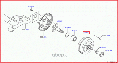   (DATSUN) 43206AX650