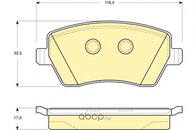 Тормозные колодки дисковые (NISSAN) D1060AX61F Тормозные колодки дисковые (NISSAN) D1060AX61F