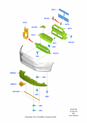 Защита от щебня (FORD) 1866492 Защита от щебня (FORD) 1866492