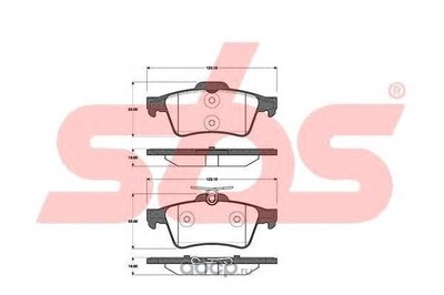 Комплект тормозных колодок, дисковый тормоз (SBS) 1501222562 Комплект тормозных колодок, дисковый тормоз (SBS) 1501222562
