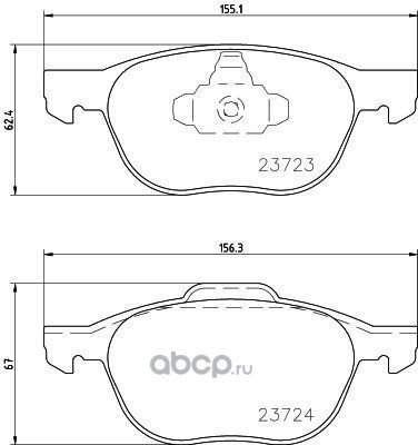 Комплект тормозных колодок, дисковый тормоз (DON) PCP1008 Комплект тормозных колодок, дисковый тормоз (DON) PCP1008