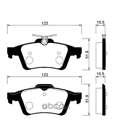 Колодки тормозные дисковые (противоскрипная пластина в комплекте) (AVANTECH) AV038 Колодки тормозные дисковые (противоскрипная пластина в комплекте) (AVANTECH) AV038 (фото)