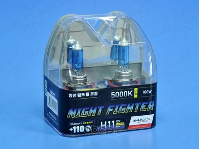   h11 12v 55w (100w) 5000k,  2  (AVANTECH) AB5011