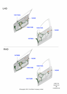 Проводка электрическая двери (FORD) 1722538 Проводка электрическая двери (FORD) 1722538