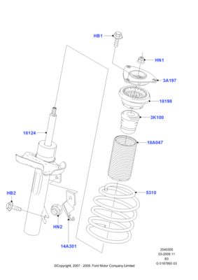 Амортизатор (FORD) 1619282 Амортизатор (FORD) 1619282