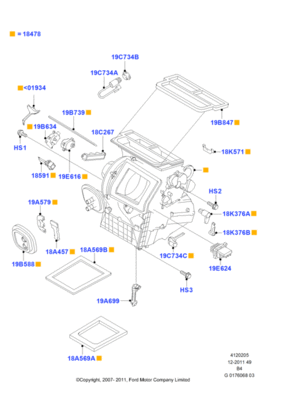 Испаритель в сборе с корпусом (FORD) 1681688 Испаритель в сборе с корпусом (FORD) 1681688