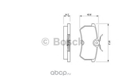 Комплект тормозных колодок, дисковый тормоз (Bosch) 0986424472 Комплект тормозных колодок, дисковый тормоз (Bosch) 0986424472