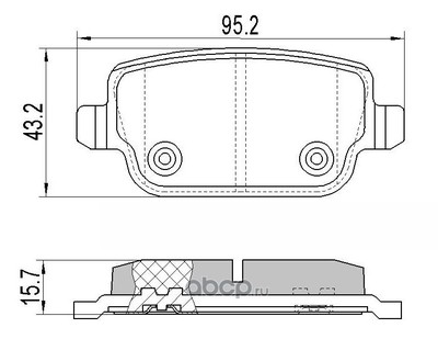 Комплект задних тормозных колодок, дисковый тормоз (BARNETT) FD103 Комплект задних тормозных колодок, дисковый тормоз (BARNETT) FD103