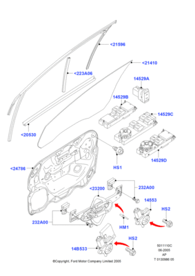 Направляющая стекла (FORD) 1685043 Направляющая стекла (FORD) 1685043