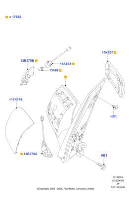 Наружное зеркало заднего вида (FORD) 1376231 Наружное зеркало заднего вида (FORD) 1376231