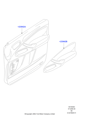 Панель отделки двери (FORD) 1671131 Панель отделки двери (FORD) 1671131