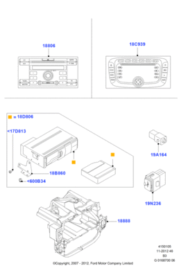 Регулятор громкости головного телефона (FORD) 1715190 Регулятор громкости головного телефона (FORD) 1715190