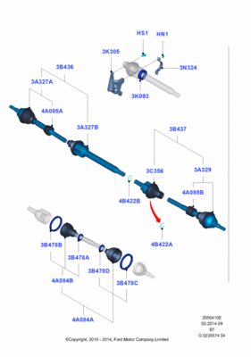 Ремкомплект шрус (FORD) 1704647 Ремкомплект шрус (FORD) 1704647
