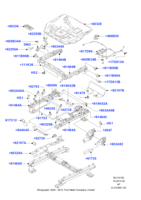 Салазки сиденья (FORD) 1366276 Салазки сиденья (FORD) 1366276
