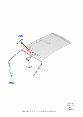 Соединительный провод в сборе (FORD) 1809600 Соединительный провод в сборе (FORD) 1809600