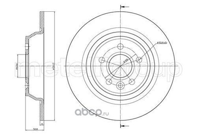 Тормозной диск (Cifam) 800897C Тормозной диск (Cifam) 800897C