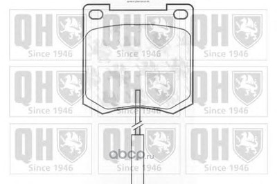 Комплект тормозных колодок, дисковый тормоз (QUINTON HAZELL) BP108 Комплект тормозных колодок, дисковый тормоз (QUINTON HAZELL) BP108