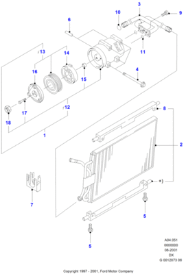 Муфта кондиционера (FORD) 4135322 Муфта кондиционера (FORD) 4135322