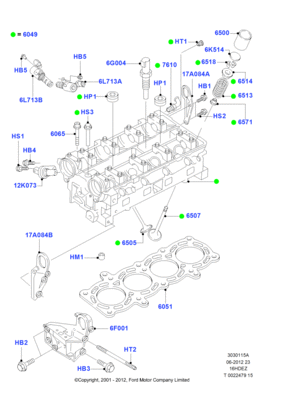   (2.90mm) (FORD) 1134777