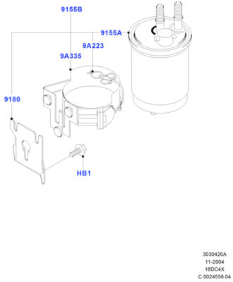 Топливный фильтр (FORD) 1088053 Топливный фильтр (FORD) 1088053