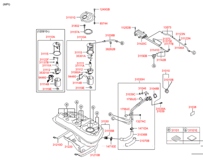 Фильтр топливный (Hyundai-KIA) S311123Q500 Фильтр топливный (Hyundai-KIA) S311123Q500