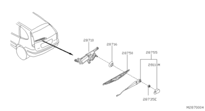 ������ ����� ���������������� (NISSAN) 28790BU010