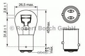  " Pure Light P21/5W" 12 21/5 (Bosch) 1987302202