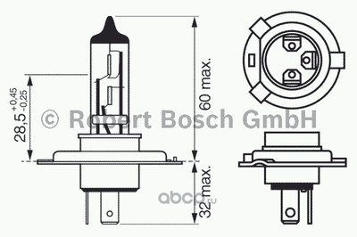  12V60/55W (H4) (Bosch) 1987302041
