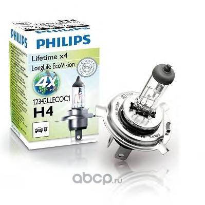  12V60/55W (H4) (Philips) 12342LLECOC1 ()