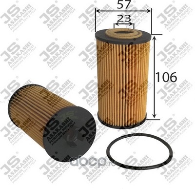 Фильтр масляный элемент (JS Asakashi) OE0067 Фильтр масляный элемент (JS Asakashi) OE0067