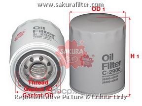 Фильтр масляный (Sakura) C2906