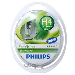 Лампа накаливания, "H4" 12В 60/55Вт (Philips) 12342LLECOS2 (фото)