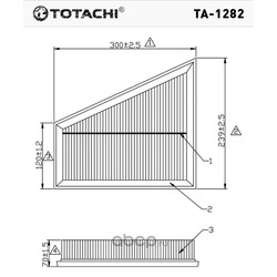 Воздушный фильтр (TOTACHI) TA1282